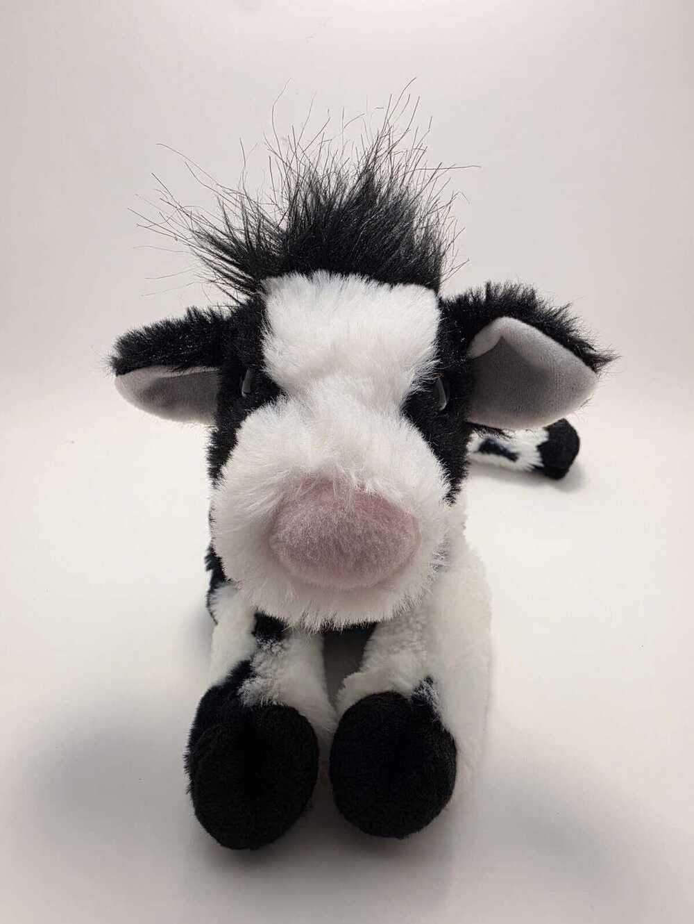 Douglas Cow Plush Stuffed Animal Black White Soft Floppy (11 inch)